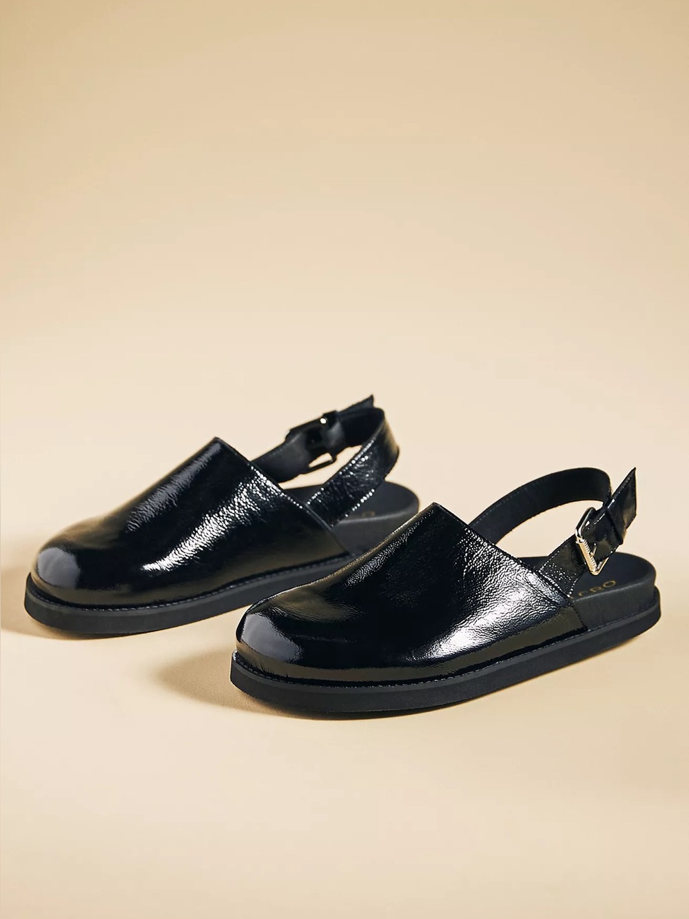 Anthropologie Pilcro Slingback Clogs Black Size 38 / 7.5 / 8